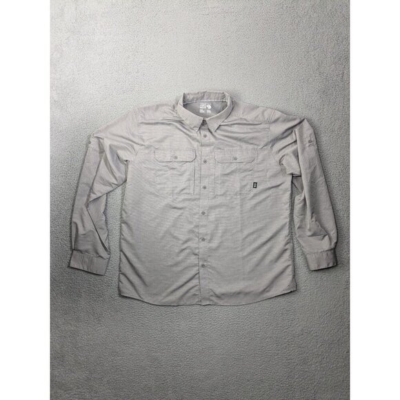 Mountain Hardwear Other - Mountain Hardwear Shirt Mens XXL Canyon Long Sleeve Vented Fishing Hiking Gray